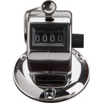 Sparco Tally Counters - 4 Digit - Finger Ring - Desktop - Chrome Plated Steel Product Image 