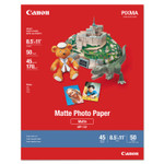 Canon Photo Paper Plus, 8.5 mil, 8.5 x 11, Matte White, 50/Pack View Product Image