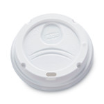 Dixie Dome Lid, Fits 10 oz to 16 oz PerfecTouch Hot Cups/12 oz to 20 oz WiseSize Hot Cups, Plastic, White, 500/Carton View Product Image