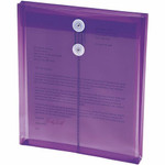Smead Letter Filing Envelope - 8 1/2" x 11" - 1 1/4" Expansion - Polypropylene - Purple Product Image 
