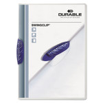 Durable Swingclip Clear Report Cover, Swing Clip, 8.5 x 11, Clear/Clear, 25/Box (DBL226307) View Product Image