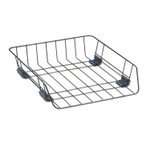 Fellowes Front-Load Wire Desk Tray, 1 Section, Letter Size Files, 10.88" x 12.63" x 2.63", Black (FEL66112) View Product Image