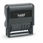 Trodat 12-Message Business Stamp - Message Stamp - ANSWERED, BACKORDERED, CANCELLED, BILLED, RECEIVED, CHARGED, CHECKED, DELIVERED, ENTERED, PAID, SHIPPED, ... - 0.38" Impression Width - 10000 Impression(s) - Black Product Image 