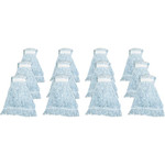 Genuine Joe Blue Stripes Hygrade Mophead - Rayon - Blue, White Product Image 