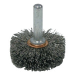 Weiler Stem-Mounted Narrow Conflex Brush  2 In D X 3/8 In W  .006 In Steel  20 000 Rpm (804-17609) Product Image 