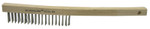Weiler Economy Scratch Brushes  3 X 19 Rows  Wire  Curved Hardwood Handle (804-25154) Product Image 