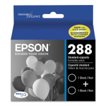 Epson T288120-D2 (288) DURABrite Ultra Ink, Black, 2/Pack View Product Image