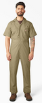 Short Sleeve Coveralls Tan Product Image 