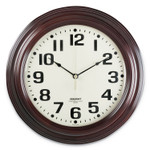 AbilityOne - Clock, Wall, Mahogany, 16" Quartz - (6645-01-421-6904) (6645014216904) Product Image 