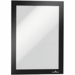 DURABLE Duraframe Half Letter - 8.50" x 5.50" Frame Size - Rectangle - Horizontal, Vertical - Self-adhesive, Magnetic, Dual-sided, Sturdy - Black Product Image 