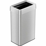 HLS Commercial Stainless Steel Bin Receptacle - Deodorizer - 18 gal Capacity - Rectangular - Fingerprint Proof - 25.8" Height x 10.3" Width x 16" Depth Product Image 