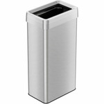 HLS Commercial Stainless Steel Bin Receptacle - Deodorizer - 21 gal Capacity - Rectangular - Fingerprint Proof - 33" Height x 10.3" Width x 16" Depth Product Image 