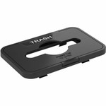 HLS Commercial Open Top Bin Trash Lid Attachment - Rectangular - Gray Product Image 