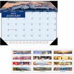 House of Doolittle Recycled Americana Monthly Desk Pad - Julian Dates - Monthly - 12 Month - January 2026 to December 2026 - 1 Month Single Page Layout Product Image 