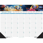 House of Doolittle EarthScapes Sea Life Desk Pads - Julian Dates - Monthly - 12 Month - January 2026 to December 2026 - 1 Month Single Page Layout Product Image 
