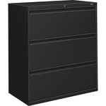 HON Lateral Files - 3-Drawer - 36" Width x 19.3" Depth x 40.9" Height - 3 x Drawer(s) for File - Lateral - Black Product Image 