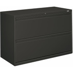 HON Brigade 800 H892 Lateral File - 28.4" Height x 42" Width x 18" Depth - 2 - Finish: Charcoal Product Image 