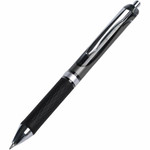 Integra Retractable Gel Ink Pen - 0.7 mm Medium Pen Point - Retractable - Black Ink - Gel-based - Black Barrel Product Image 