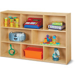 young Time 3-Shelf Storage Unit - 8 Compartment(s) - 3 Shelf(ves) - 31.50" Height x 48" Width x 12" Depth - Rounded Corner, Eco-friendly, UV Resistant, Durable, Easy to Clean, Moisture Resistant - Baltic Product Image 