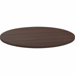 Lorell Essentials Conference Tabletop - Espresso Round Top - Contemporary Style - 1" Table Top Thickness x 48" Table Top Diameter - Assembly Required Product Image 