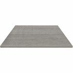 Lorell Hospitality/Conference Tabletop - 42" Width x 1" Thickness x 42" Length - Band Edge - Weathered Charcoal Table Top - For Reception Area, Conference Table, Breakroom, Lobby, Meeting, Office Product Image 