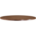 Lorell Essentials Conference Tabletop - x 1" Thickness x 48" Diameter Table Top, 1" Height x 47.3" Width x 47.3" Depth - Band Edge - Finish: Walnut Laminate - For Meeting, Office Product Image 