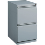 Lorell 20" File/File Mobile File Cabinet with Full-Width Pull - 15" Width x 19.9" Depth x 27.8" Height - 2 x Drawer(s) for File - Letter - Vertical - Ball-bearing Suspension, Drawer Extension, Durable, Recessed Drawer Product Image 