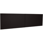Lorell Fortress Modular Series Stack-On Hutch Door Kit - 60" Width - Lockable, Reinforced - Steel - Black Product Image 