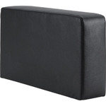 Lorell Contemporary Reception Collection Sofa Seat Armrest - Black - Polyurethane Product Image 