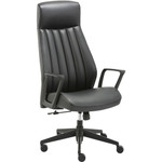 LYS High-Back Bonded Leather Chair - Black Seat Color - Bonded Leather Seat Material - Black Back Color - Bonded Leather Back Material - High Back Product Image 