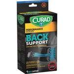 Curad Low Friction Pulley Back Support - Black - Fabric Product Image 
