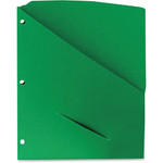Pendaflex Letter Recycled Project File - 8 1/2" x 11" - 11 pt. - Green - CD Holder, Punched - 10% Recycled Product Image 
