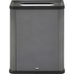 Rubbermaid Commercial Elevate Decorative Waste Can - 23 gal Capacity - Durable, Powder Coated, Smooth - 31.5" Height x 12.8" Width - Metal - Pearl Dark Gray Product Image 