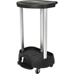 Rubbermaid Commercial Premium Hamper - 4 Casters - Plastic, Metal - Black Product Image 