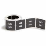 Smead DCC Color-Coded Numeric Labels - 9 - x 1 1/2" Width x 1 1/2" Length - Black - Laminated Product Image 