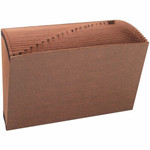 Smead TUFF Legal Recycled Expanding File - 8 1/2" x 14" - 7/8" Expansion - 21 Pocket(s) - Redrope - Tear Resistant, Reinforced Gusset Product Image 