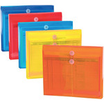 Smead Letter File Pocket - 8 1/2" x 11" - 1 1/4" Expansion - Polypropylene - Assorted - 5/Pack Product Image 