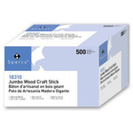 Sparco Jumbo Craft Sticks - Multipurpose - 0.05" Height x 5.90" Width x 0.70" Depth - Brown - Wood Product Image 