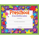 Trend Preschool Certificate - "Preschool Certificate" - 8.5" Width x 11" Length - Assorted Product Image 