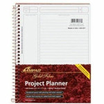 TOPS Ampad Gold Fibre Project Planner, 9 1/2" x 7 1/4" , Assorted Colors - Small - 7 1/4" x 2/5" Sheet Size - White Sheet - Wire Bound - Assorted Cover Product Image 