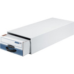 Bankers Box Stor/Drawer Steel Plus Card Storage Drawer - Internal Dimensions: 9.25" Width x 23.25" Depth x 5.63" Height - External Dimensions: 10.5" Width x 25.3" Depth x 6.5" Height - Medium Duty - Stackable - Steel, Plastic - (FEL00306) Product Image 