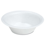 Dart Quiet Classic Laminated Foam Dinnerware, Bowl, 12 oz, White, 125/Pack View Product Image