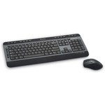 Verbatim Wireless Multimedia Keyboard and 6-Button Mouse Combo - Black - USB Type A Wireless RF - Black - USB Type A Wireless RF - Optical Product Image 