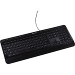 Verbatim Illuminated Wired Keyboard - Cable Connectivity - USB Type A Interface - Media Player Hot Key(s) - Windows, Mac OS, Linux Product Image 