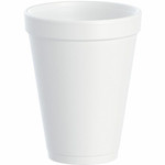 Dart J Cup 12 oz Insulated Foam Cups - 12 fl oz - White - Foam - Coffee, Soft Drink, Hot Cider, Hot Chocolate, Juice, Cappuccino, Tea, Cold Drink - 25/Bag Product Image 