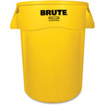 Rubbermaid Commercial Brute 44-Gallon Vented Utility Containers - 44 gal Capacity - Round - (RCP264360YLCT) Product Image 