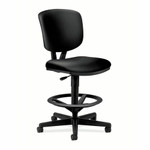 HON Volt Sitting Stool - Black Seat Color - Bonded Leather Seat Material - Black Back Color - Bonded Leather Back Material - Black Frame Color Product Image 