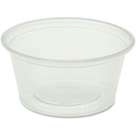 Genuine Joe 2 oz Portion Cups - 2 fl oz - Clear - Polystyrene - Beverage, Sauce - 50/Bag Product Image 