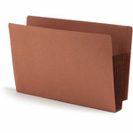 Smead Straight Tab Cut Legal Recycled File Pocket - 8 1/2" x 14" - 5 1/4" Expansion - End Tab Location - 12.5 pt. - 2 Plys Product Image 