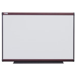AbilityOne - White Board, Total Erase Surface with Subtle Grid, Mahogany Finish Frame, 3' x 2' - (7110-01-622-2128) (7110016222128) Product Image 